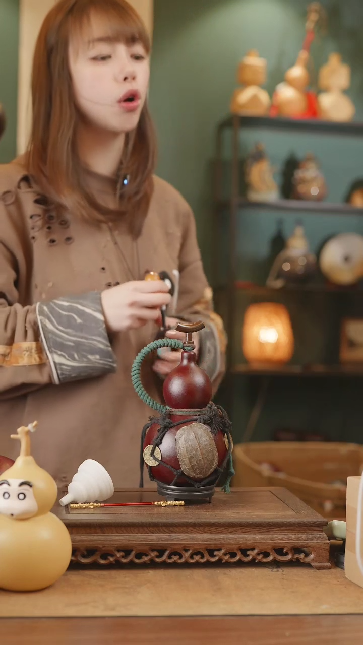 【闪购商品】342号精品天然大漆工艺防渗内胆酒葫芦~