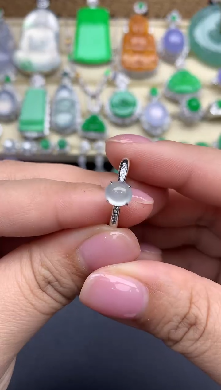 【闪购商品】翡翠戒指18K金镶嵌221-中国好珍宝