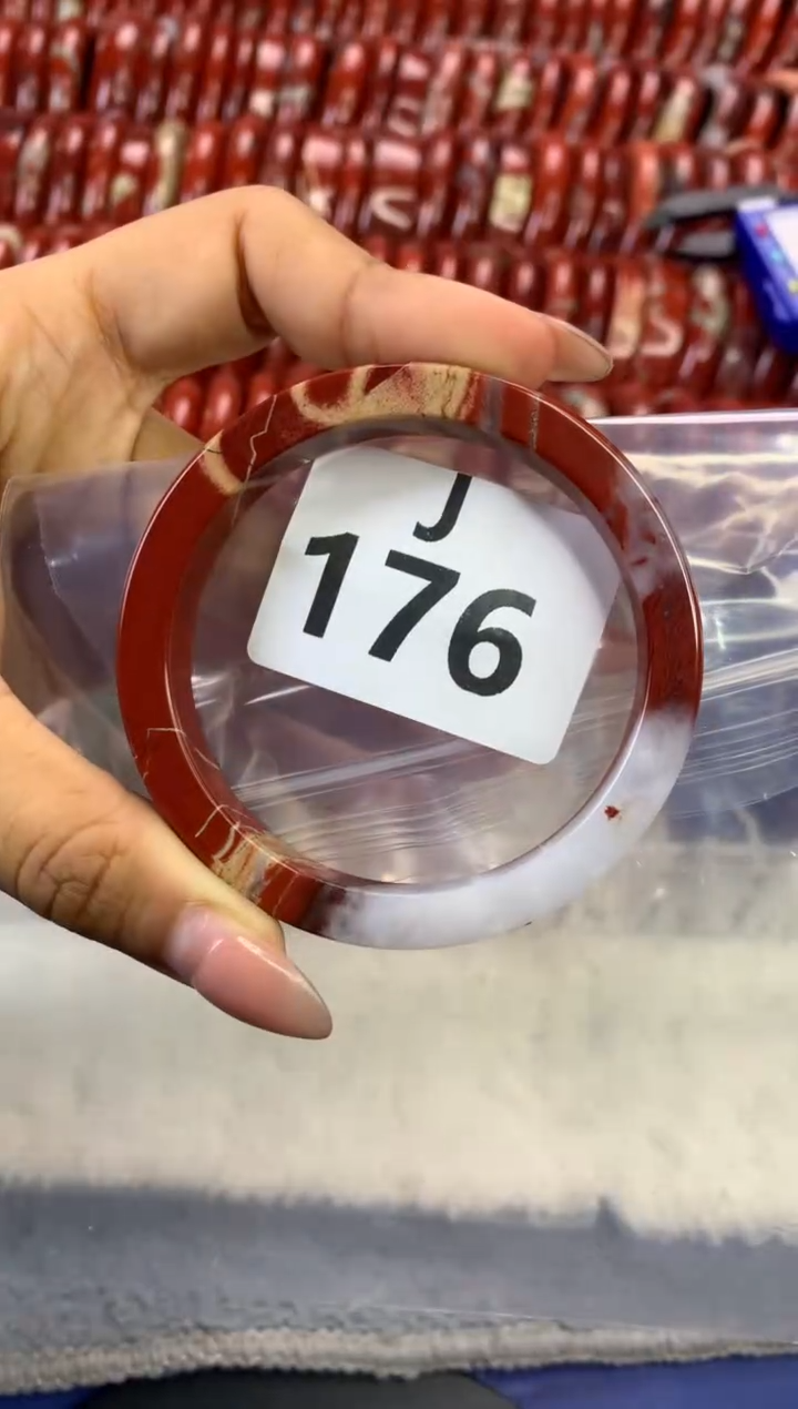 【闪购商品】碧石红碧石手镯未镶嵌176-63