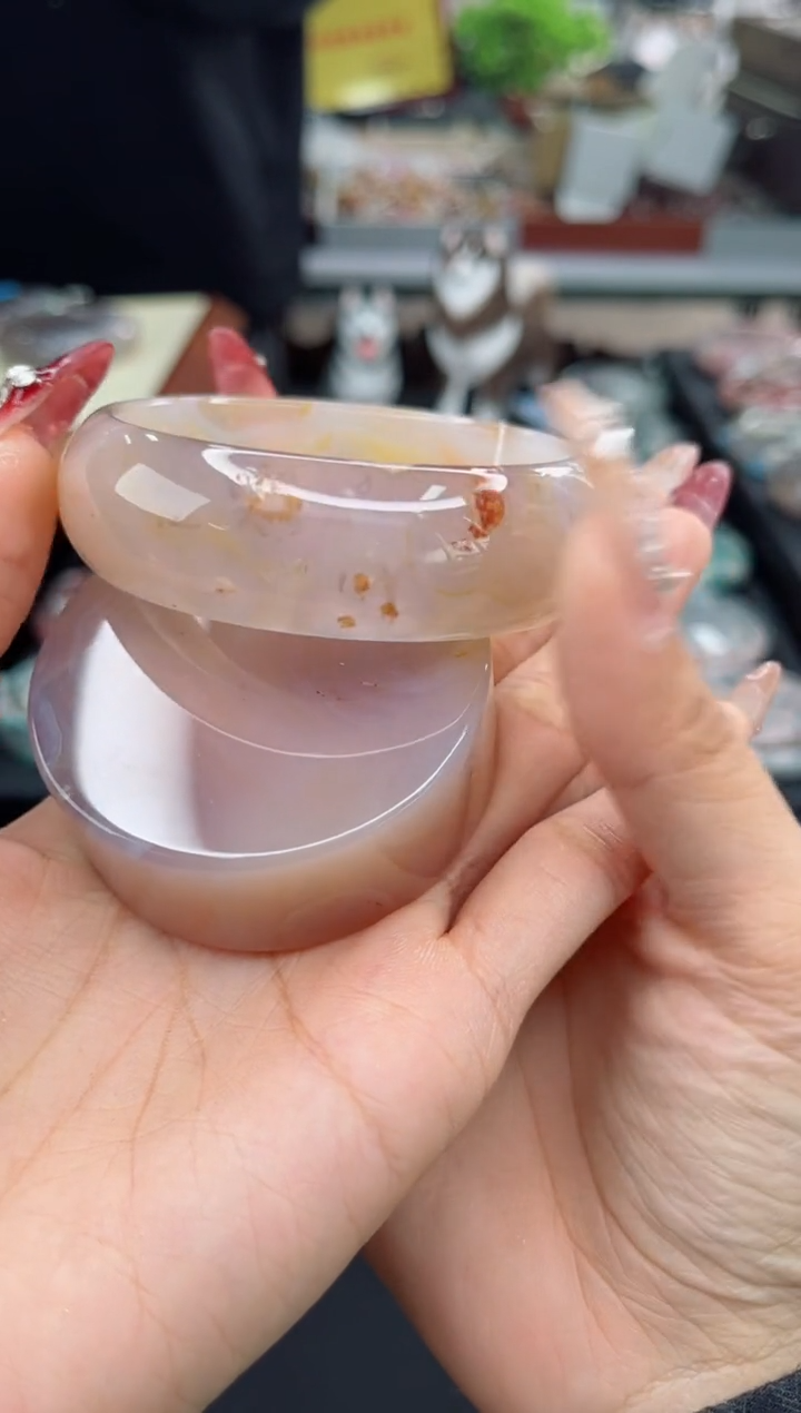 【闪购商品】石英质玉手镯未镶嵌60圈口（赠品镯心）6540088