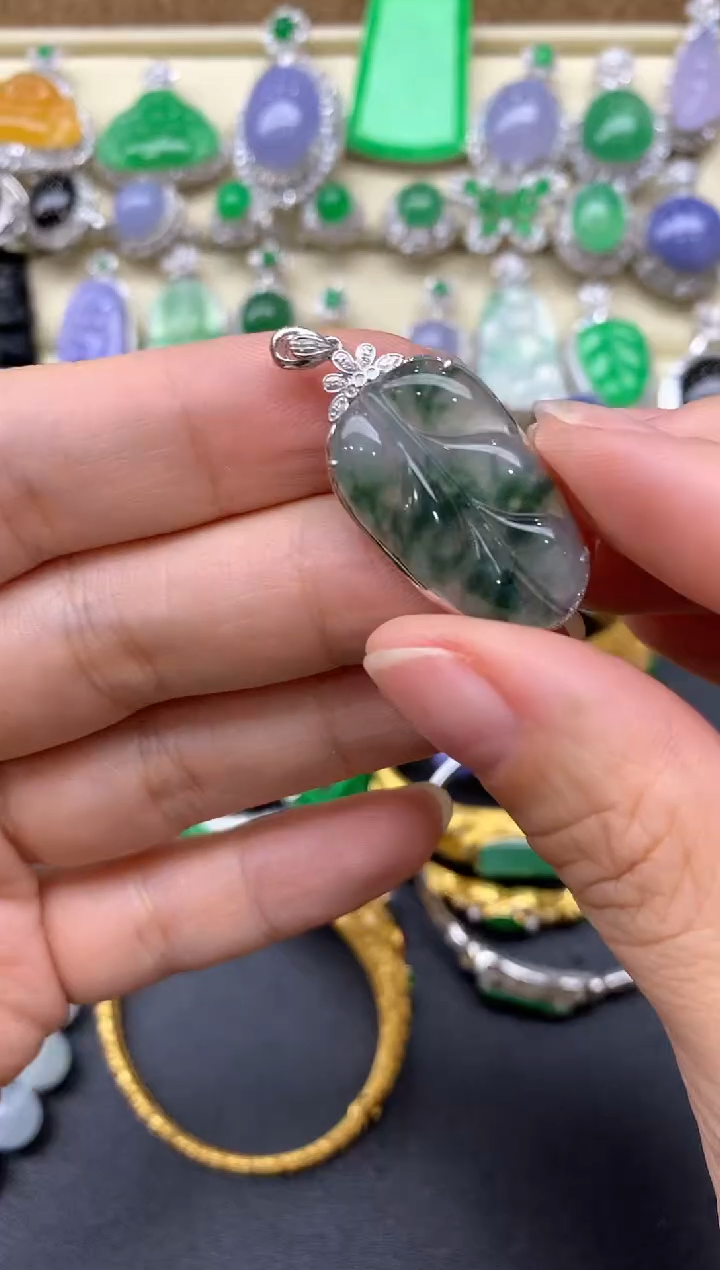 【闪购商品】翡翠颈饰18K金镶嵌362-中国好珍宝