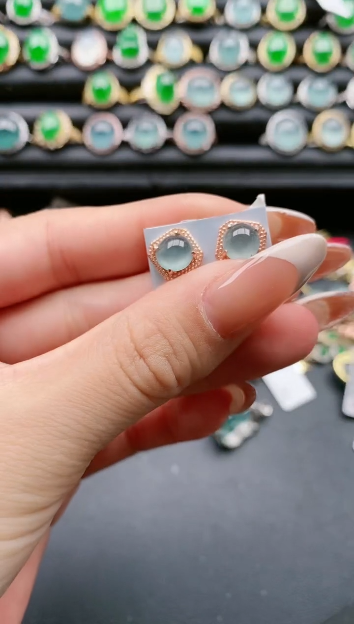 【闪购商品】翡翠戒指银S925镶嵌1111111