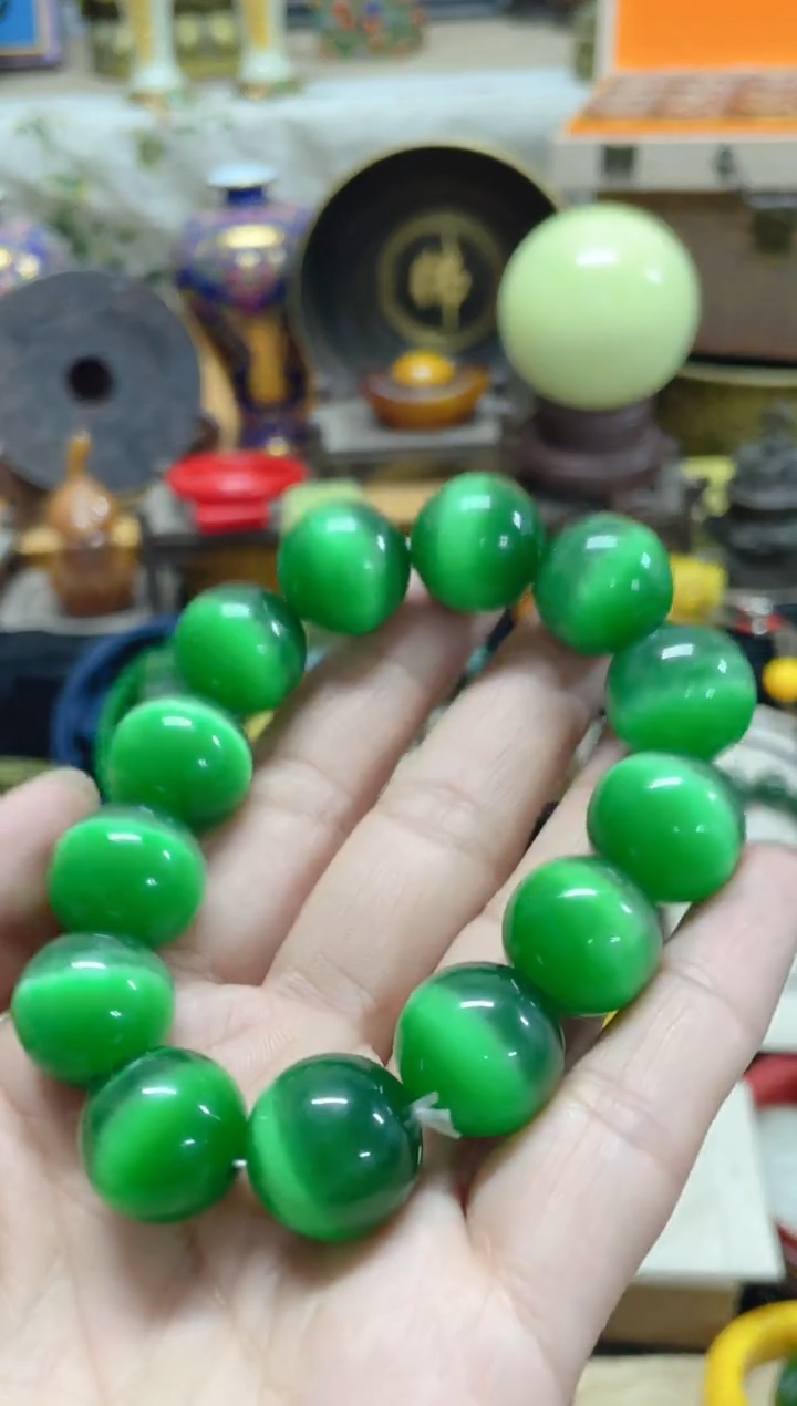 【闪购商品】和田玉（碧玉）手串未镶嵌主播推荐主播推荐