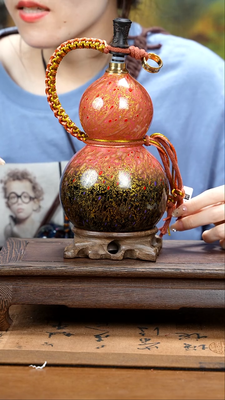 XE095漆艺酒葫芦不包手串