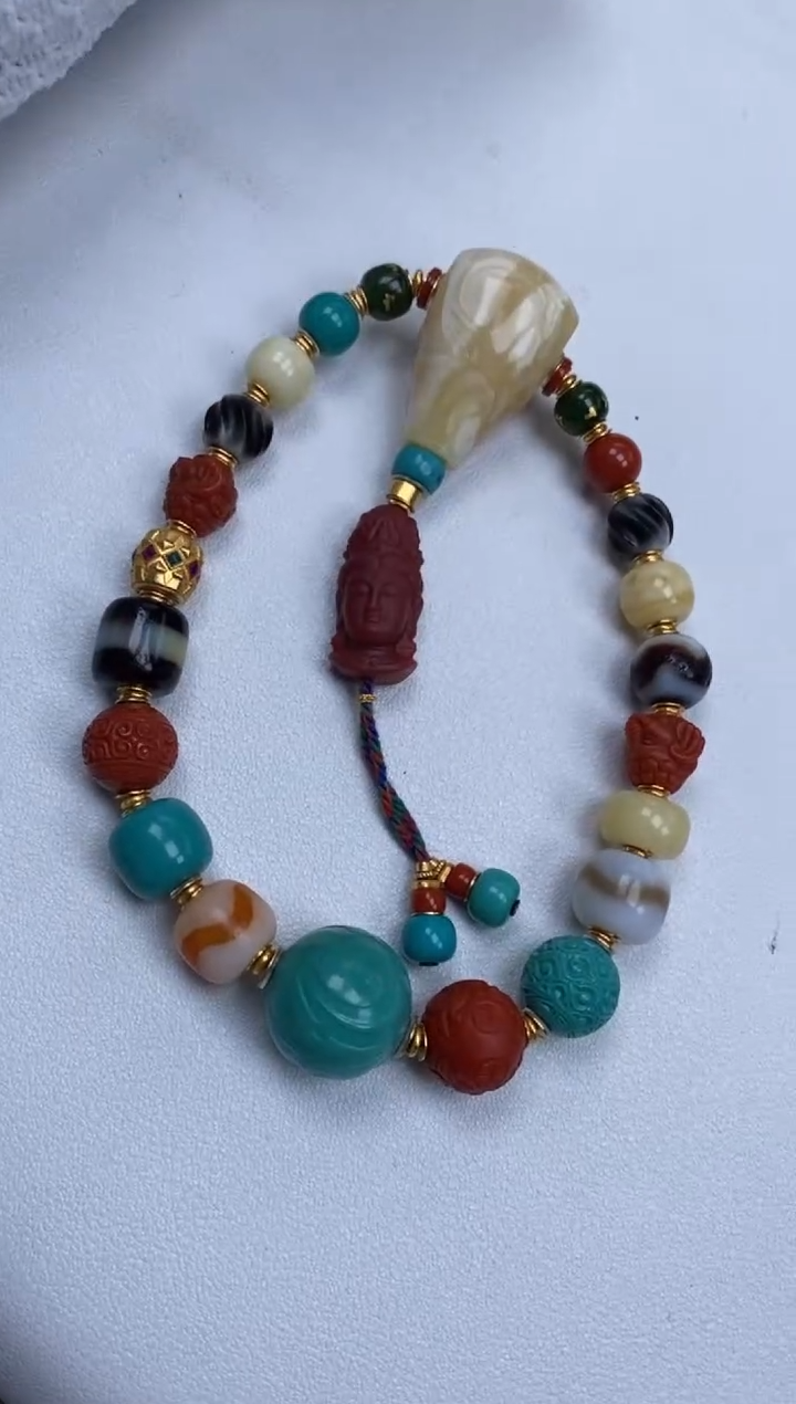 【闪购商品】绿松石手持未镶嵌绿松石多宝手持