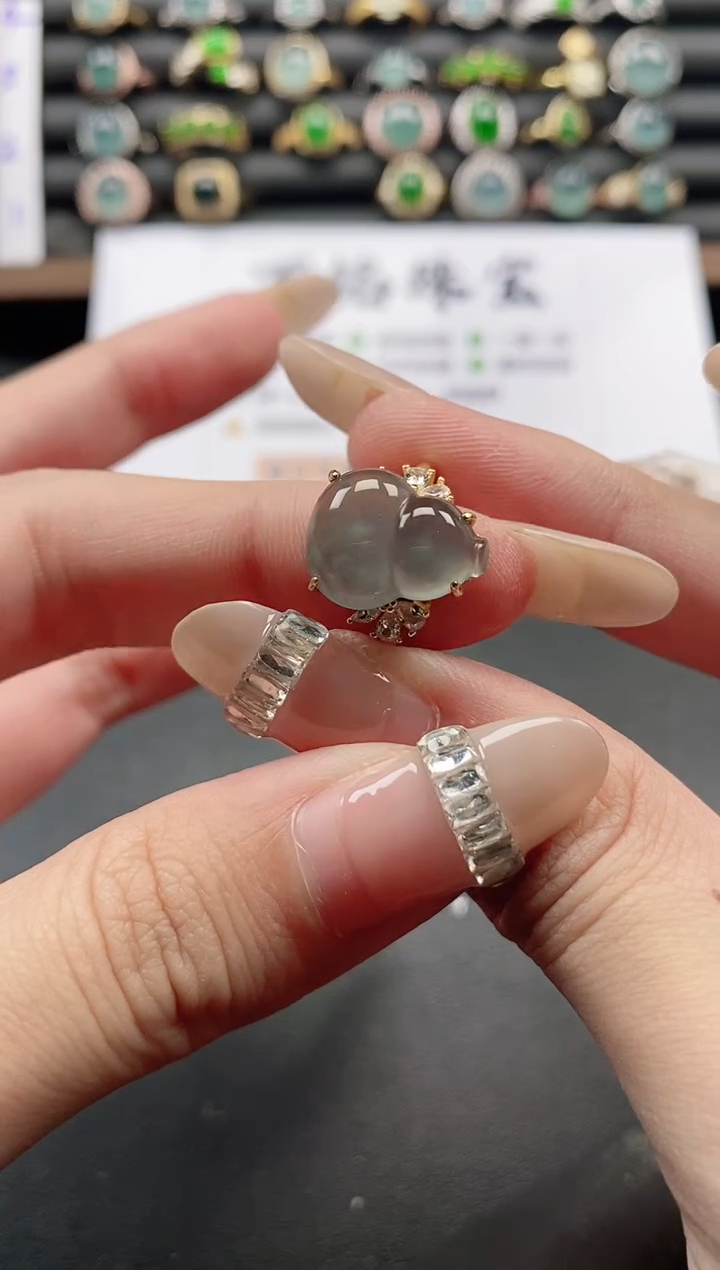 银S925镶嵌戒指翡翠514111