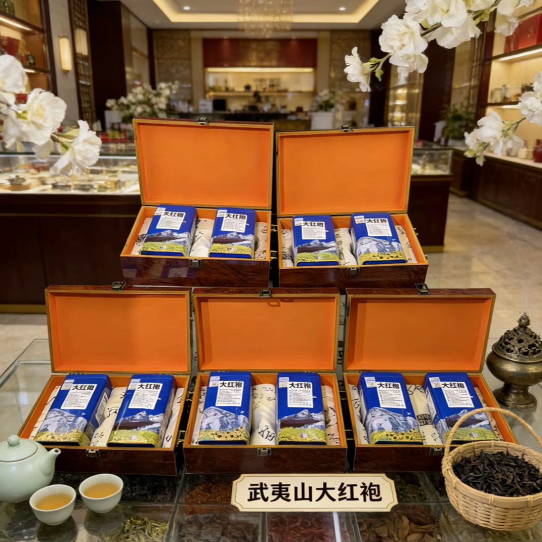 107-大红袍10罐500克赠礼自饮罐子随机发货