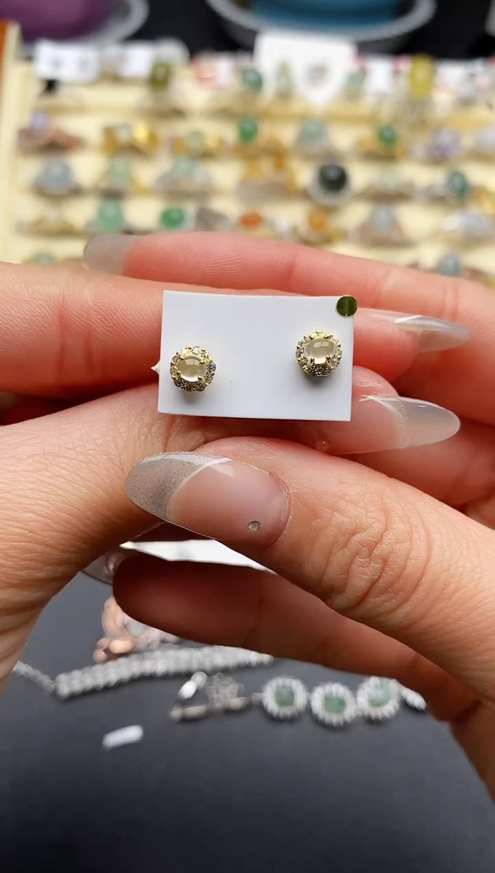 【闪购商品】翡翠戒指银S925镶嵌77777777+2