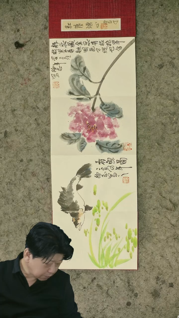 国画20*14cm 12页国画册页   温德志老师国画禅意小品册页