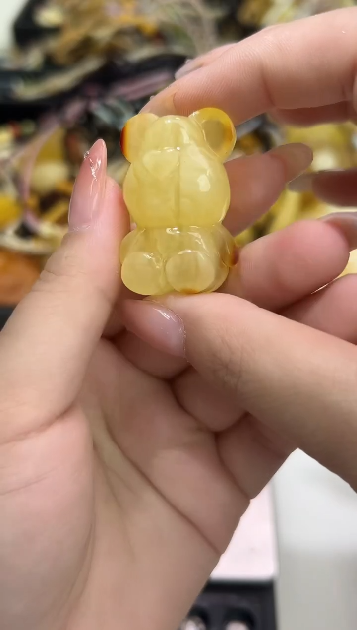 裸石琥珀未镶嵌琥珀蜜蜡吊坠