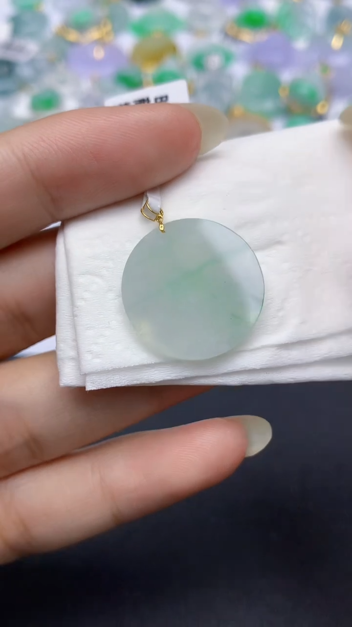 颈饰未镶嵌翡翠天然缅甸a货翡翠百元以上9元证书费自理