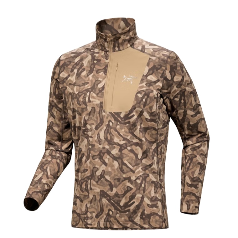 始祖鸟男款Rho LT Zip半拉链保暖衣打底层秋冬抓绒