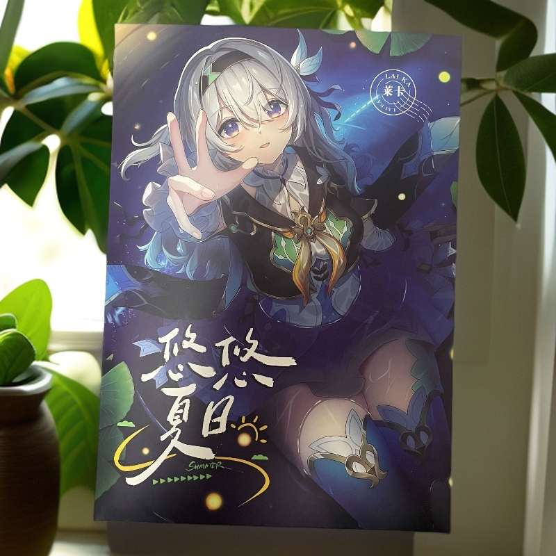 莱卡《悠悠夏日》A4大卡 卡牌盲盒默认代拆！未成年禁止下单