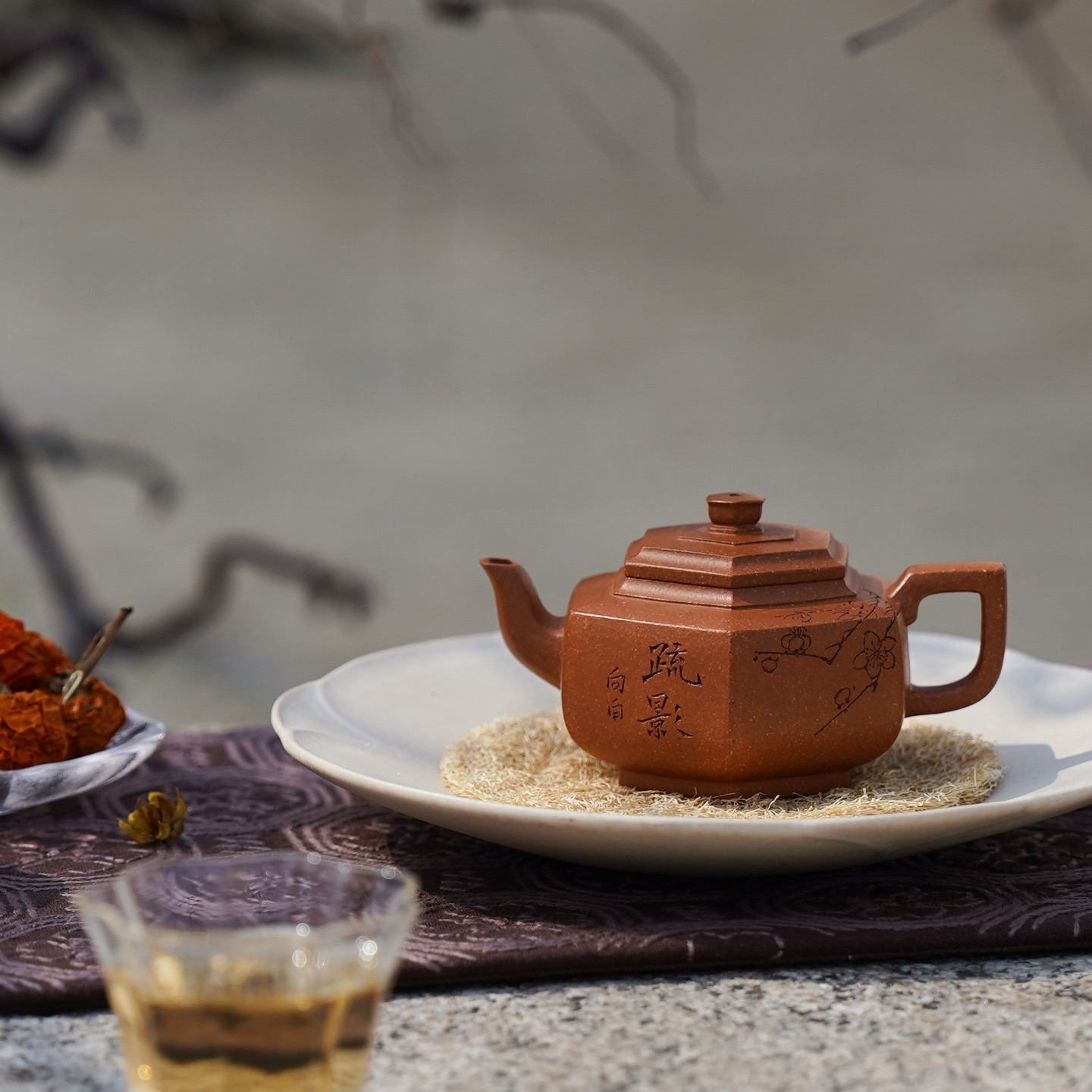 【利贞l六方雪华】原矿降坡泥 约110cc 手工制 宜兴紫砂壶 茶具SSZS