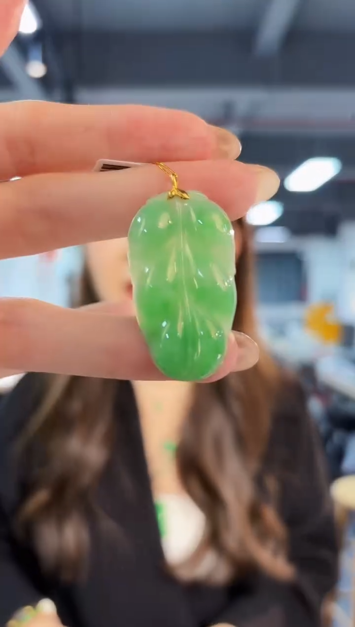 【闪购商品】翡翠颈饰18K金镶嵌缅料A货/支持复检/一件