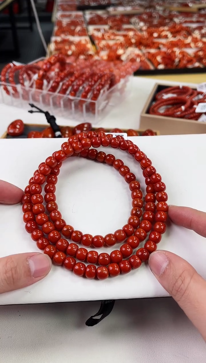 【闪购商品】南红玛瑙瓦西老型多圈8+未镶嵌一个/条