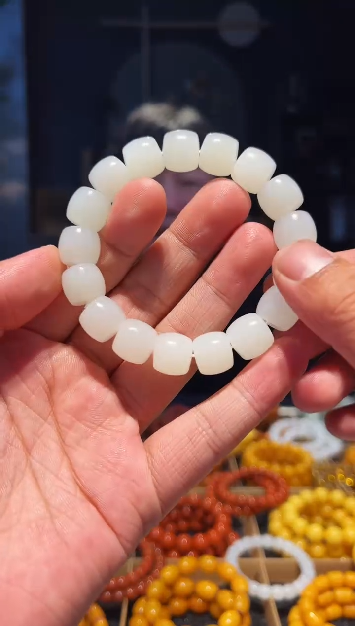 未镶嵌手串和田玉13左右直切