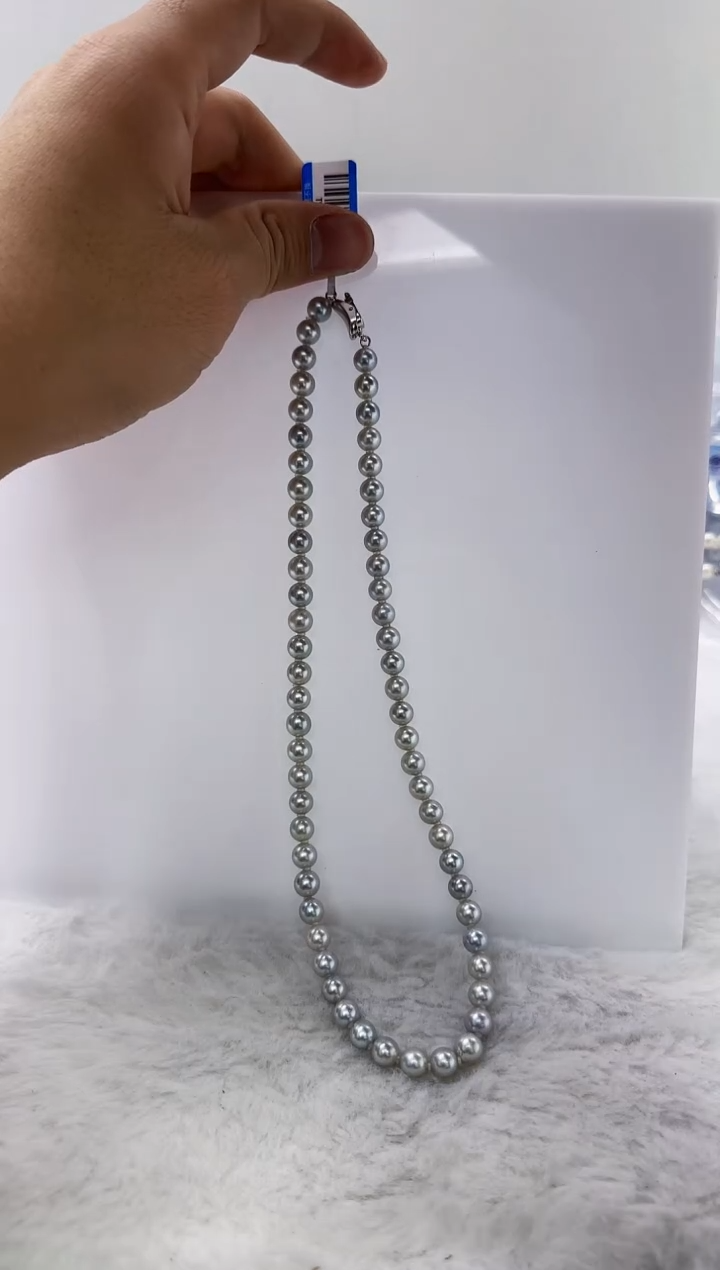 【闪购商品】海水珍珠DA未镶嵌t914 灰珠串6