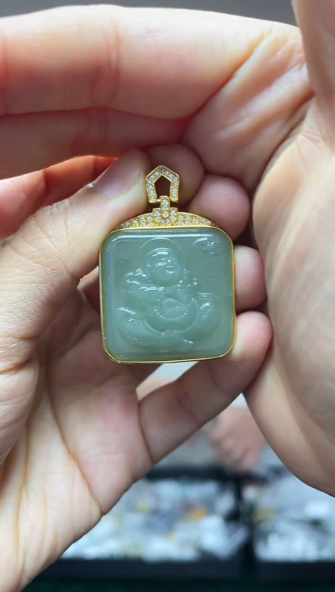 颈饰银S925镶嵌和田玉（多样性发一件）