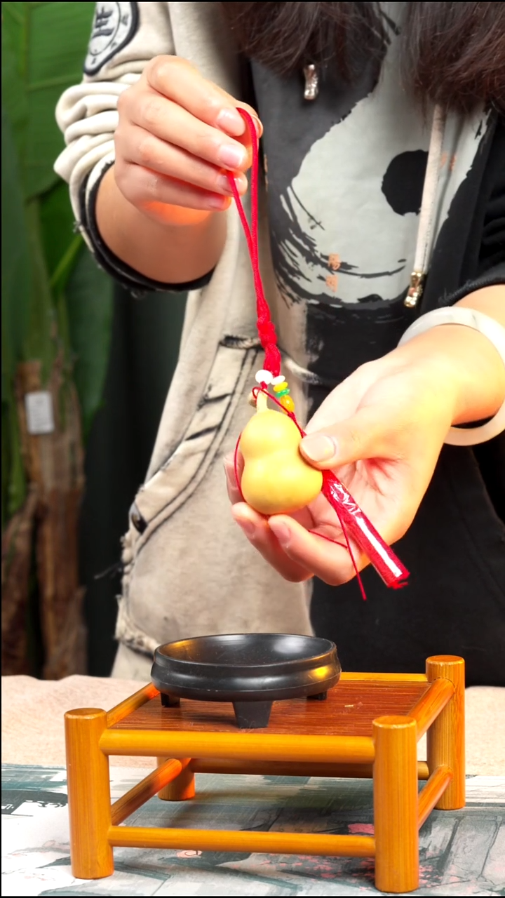 李氏大漆精品大漆酒葫芦摆件14