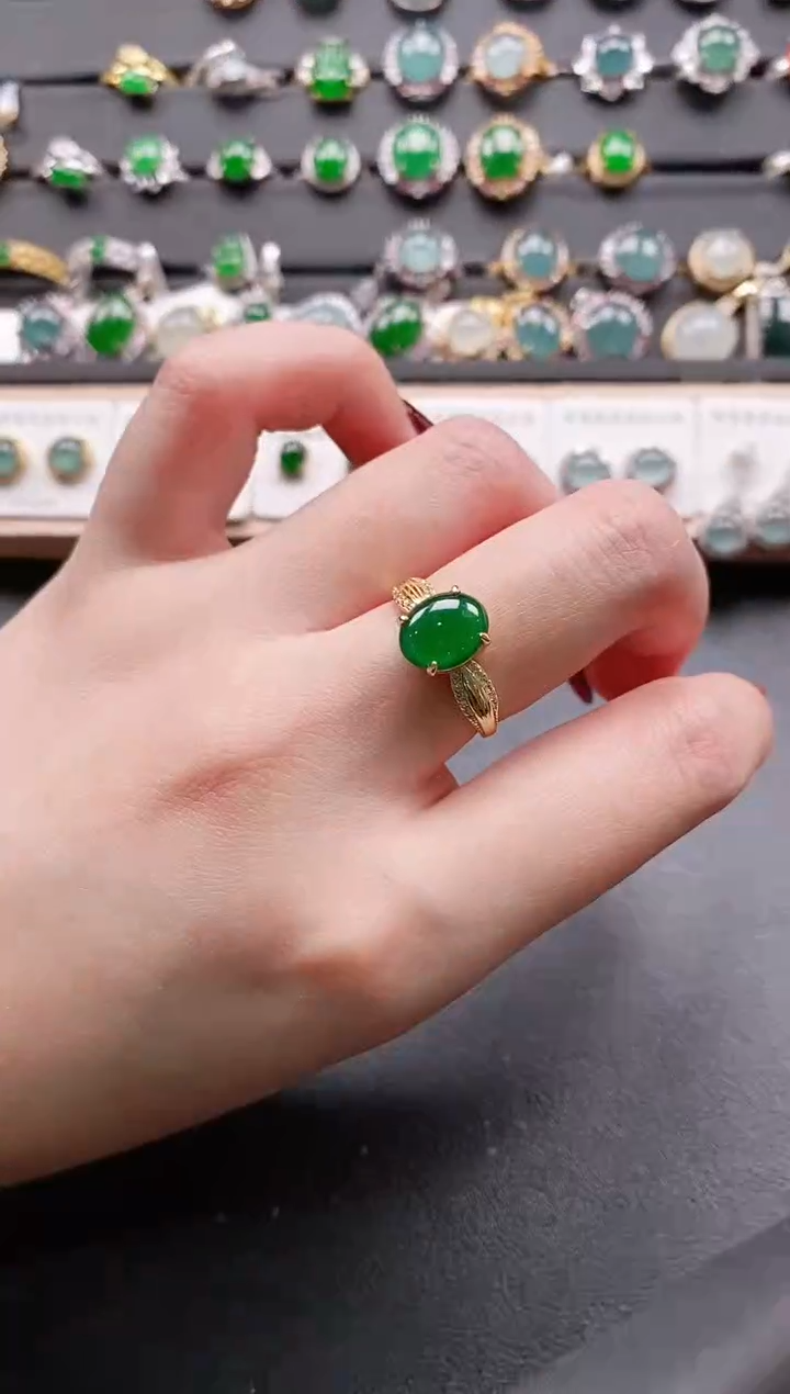 【闪购商品】翡翠戒指银S925镶嵌11111111