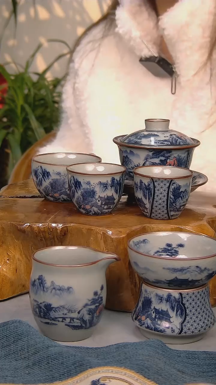 【闪购商品】 简装家用款6件套 陶瓷家用茶具系列