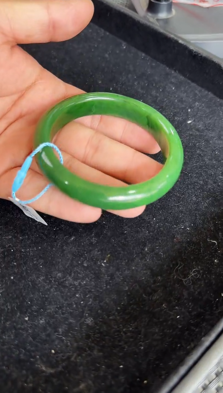 【闪购商品】和田玉（碧玉）手镯未镶嵌约60mm