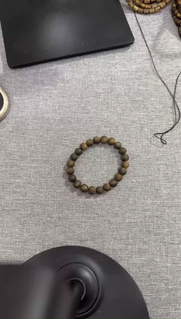 【闪购商品】沉香手串09圆珠单圈8.5克+ 多样性发其一