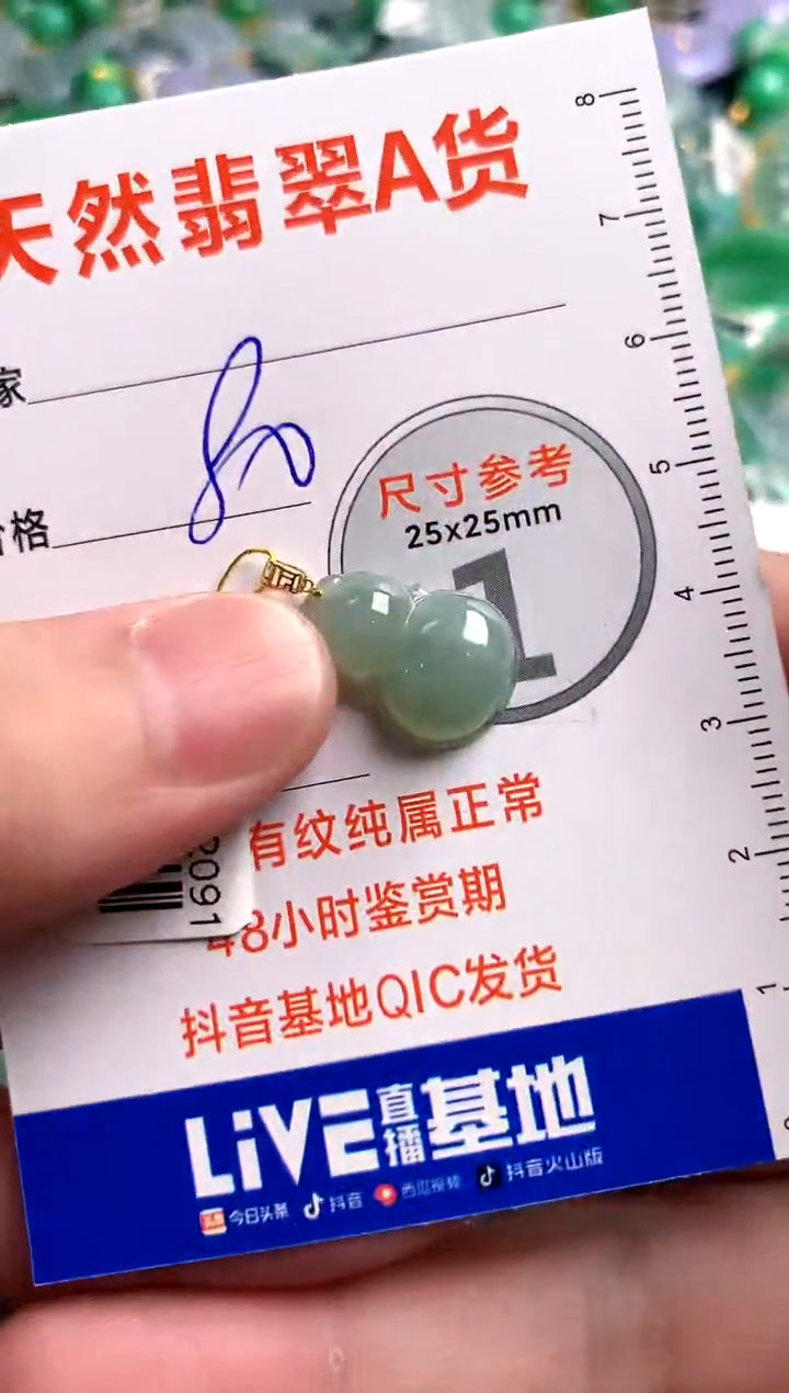 【闪购商品】翡翠颈饰18K金镶嵌13005054