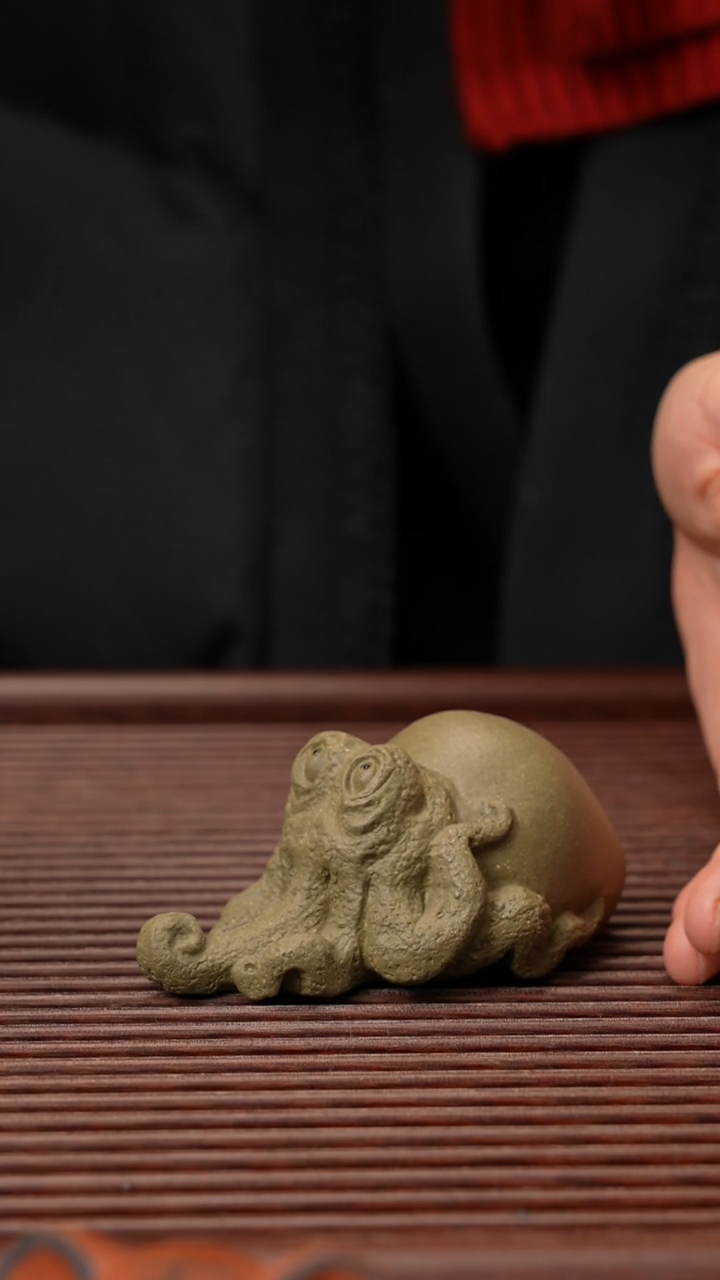 【闪购商品】紫砂茶宠章鱼笔架