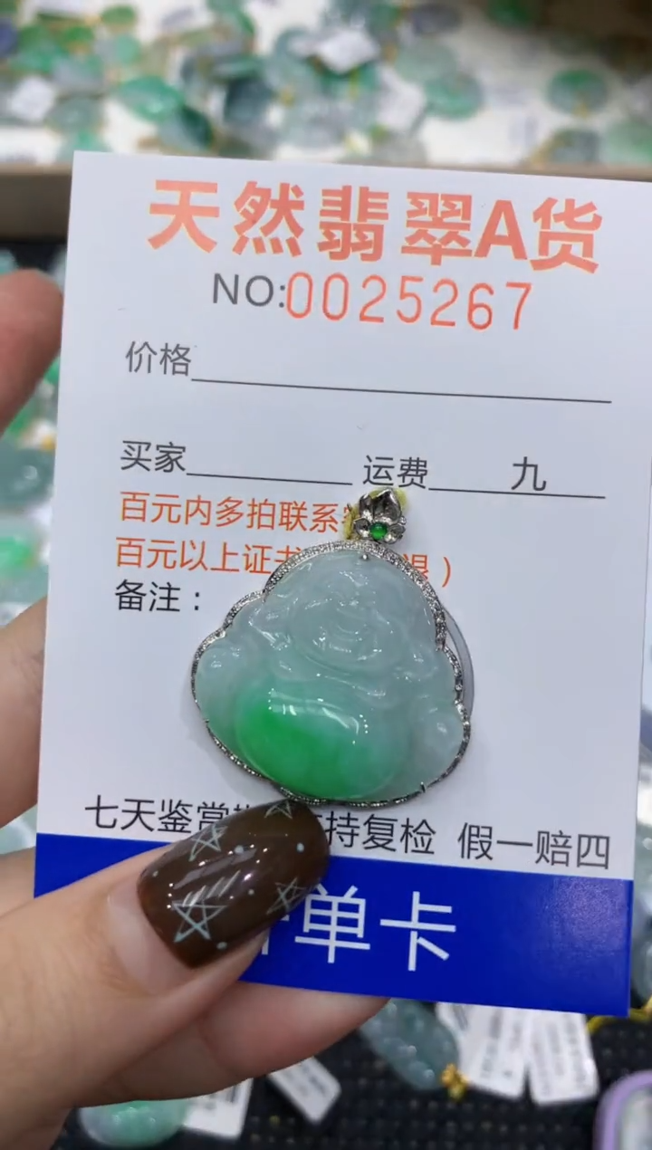 【闪购商品】翡翠颈饰18K金镶嵌11111111111