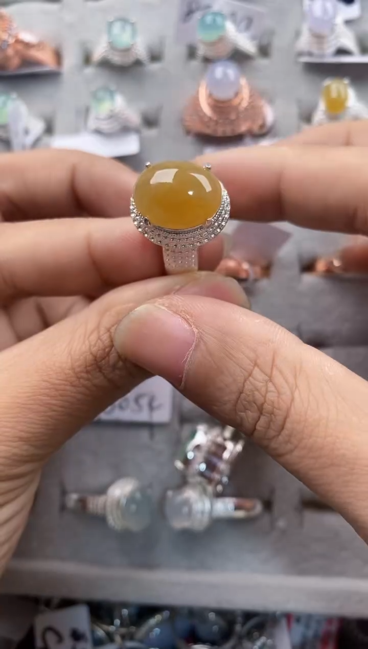 未镶嵌戒指翡翠555---5