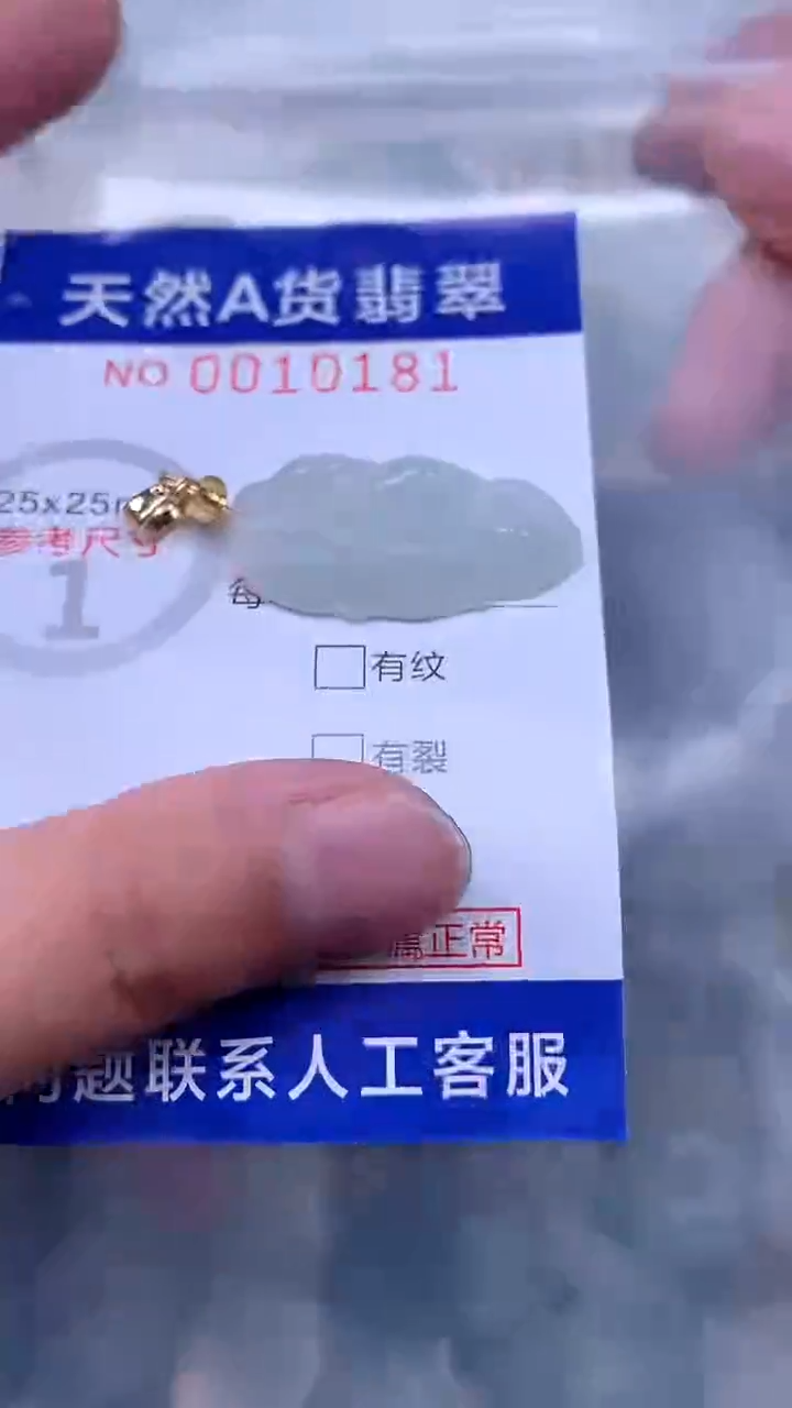 翡翠未镶嵌吊坠(不含链)1