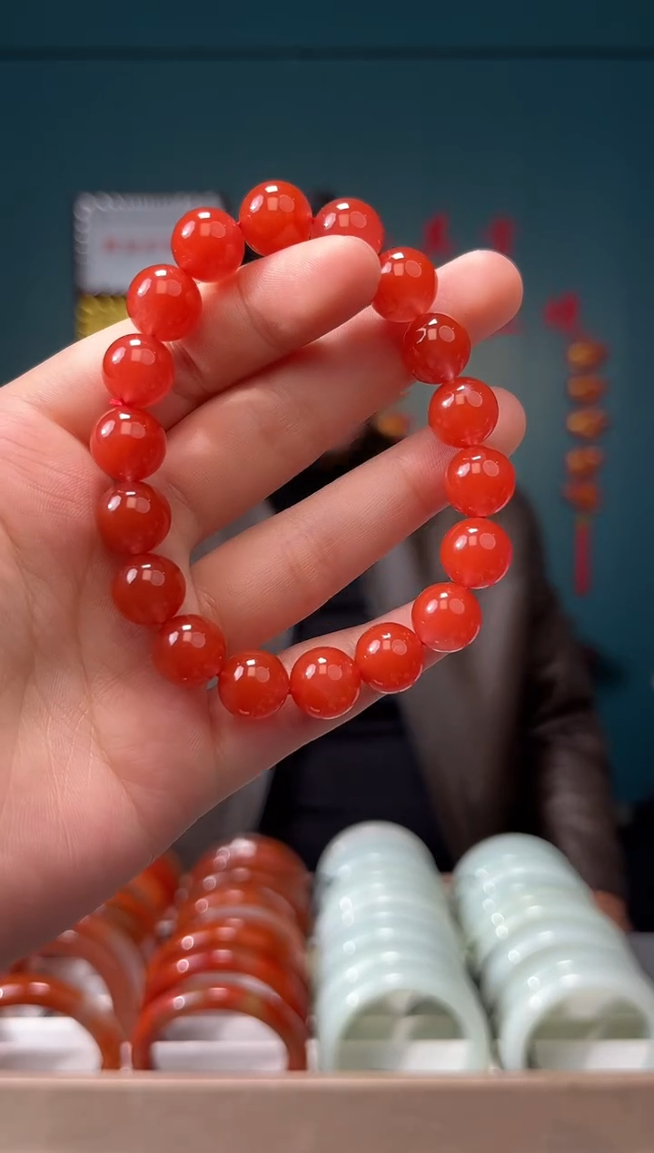 【闪购商品】南红玛瑙颈饰未镶嵌手串11+