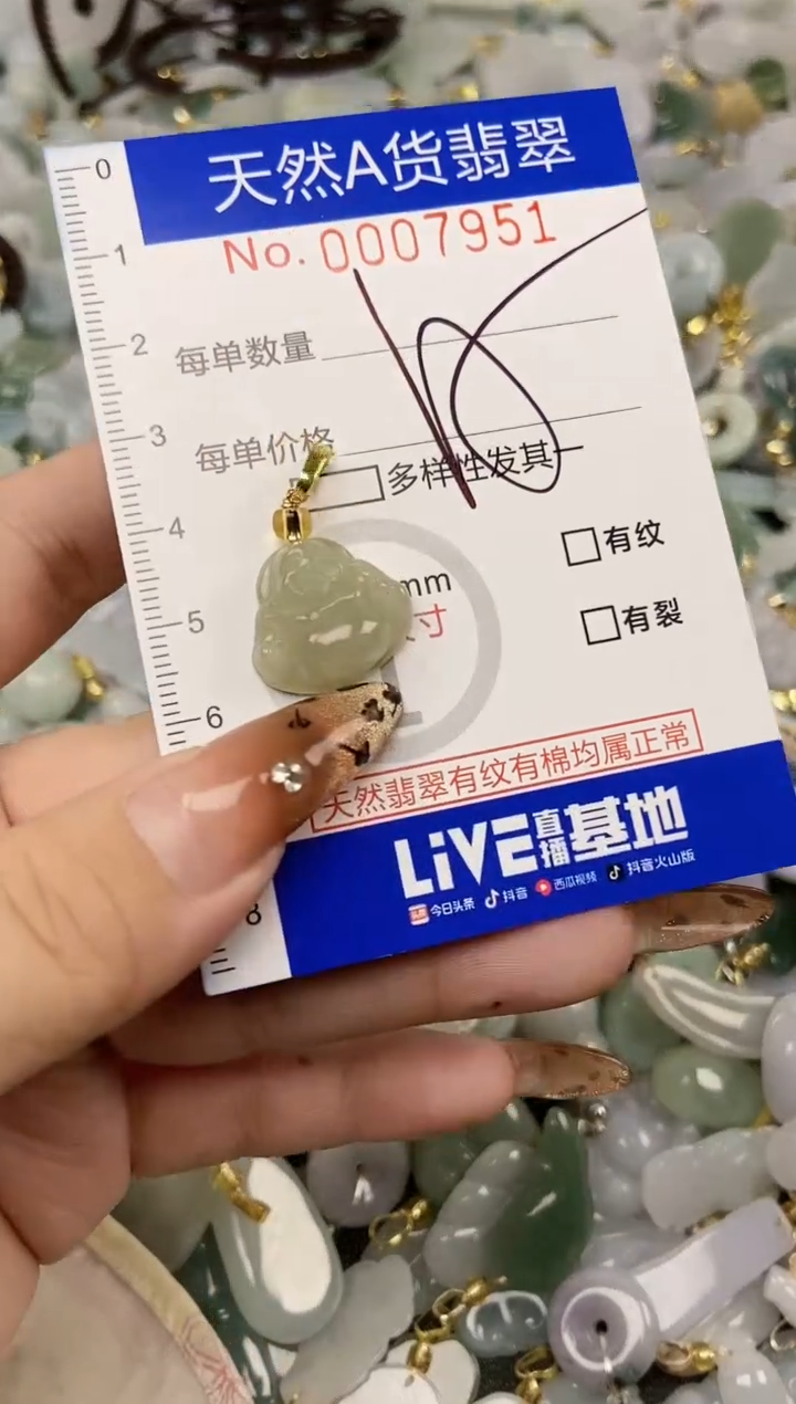 【闪购商品】翡翠颈饰未镶嵌天然A货翡翠