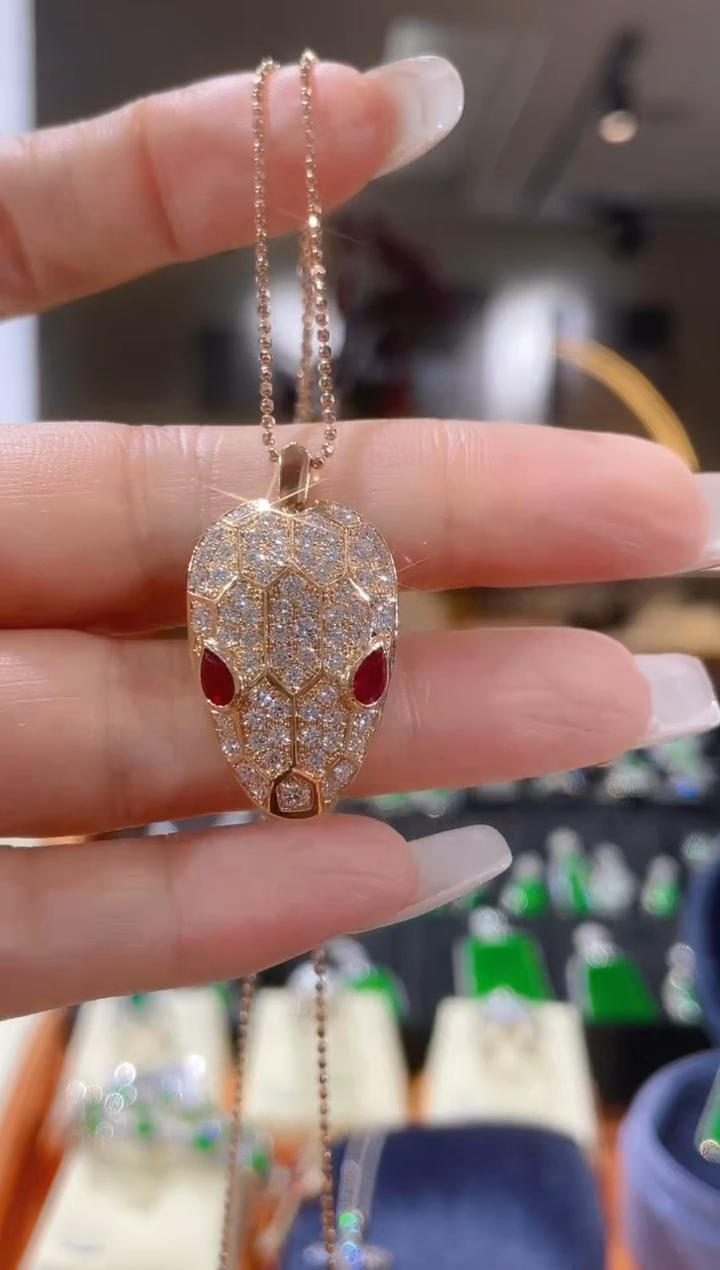 【闪购商品】实验室培育钻石项链18K金镶嵌项链