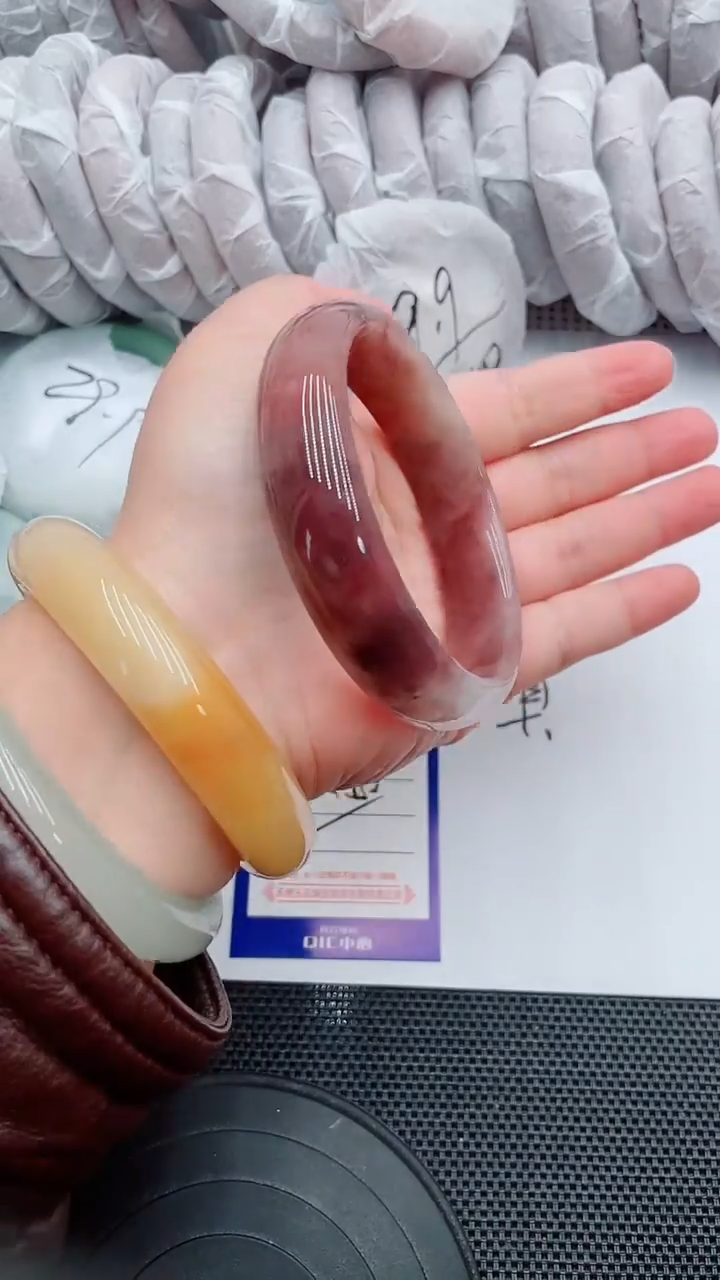 未镶嵌手镯石英质玉67-64-65