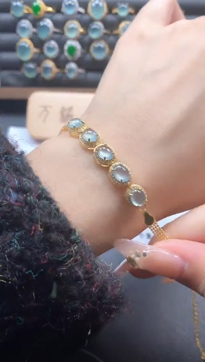 银S925镶嵌戒指翡翠51151