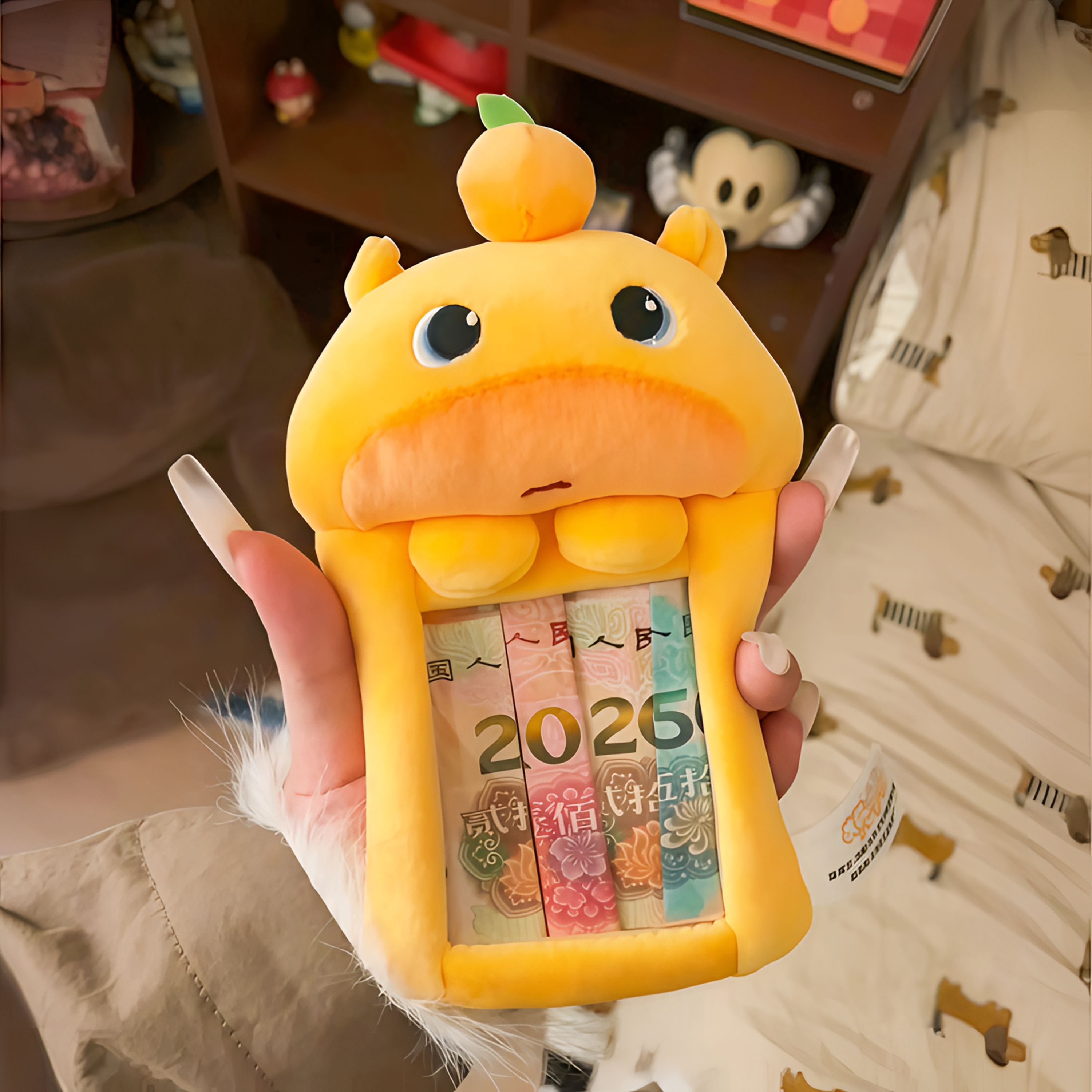 【5·8/1个】创意水豚噜噜学生毛绒卡套胸牌胸卡工作证保护套礼物潮