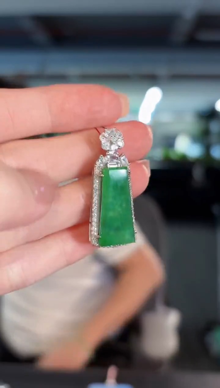 颈饰未镶嵌翡翠 缅甸A货/支持复检/一件