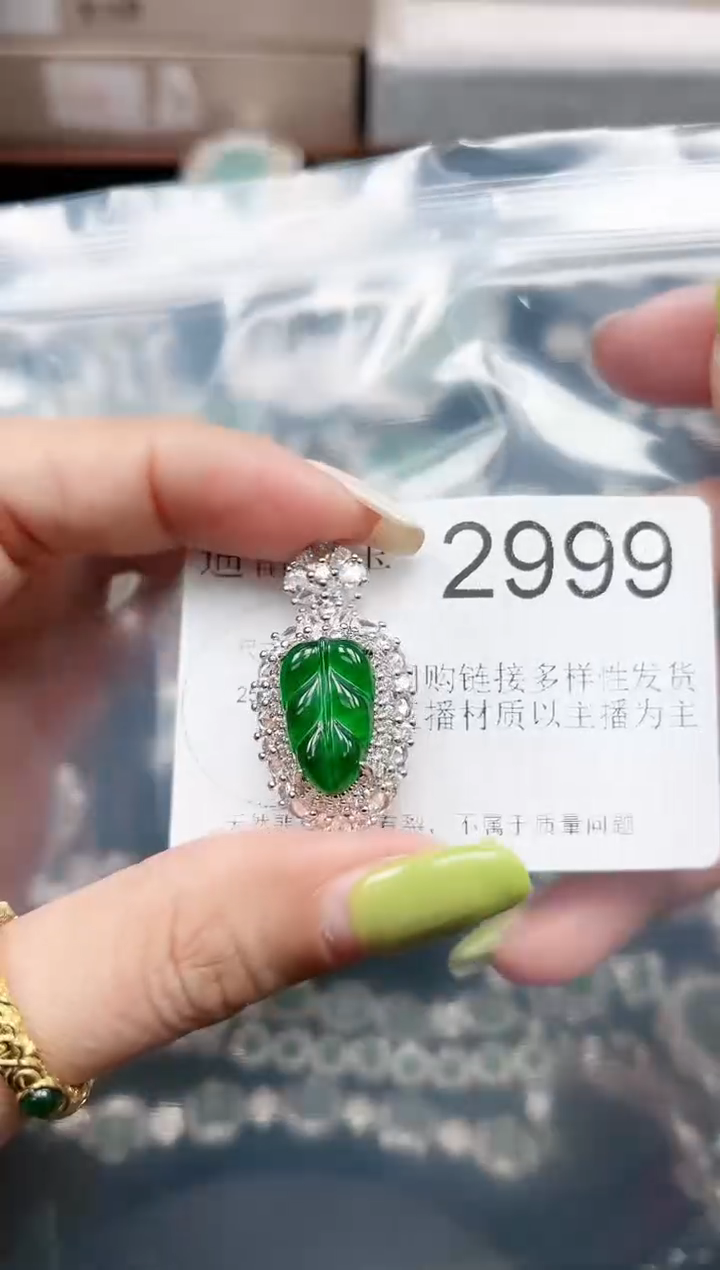 【闪购商品】翡翠颈饰未镶嵌2999赠皮绳