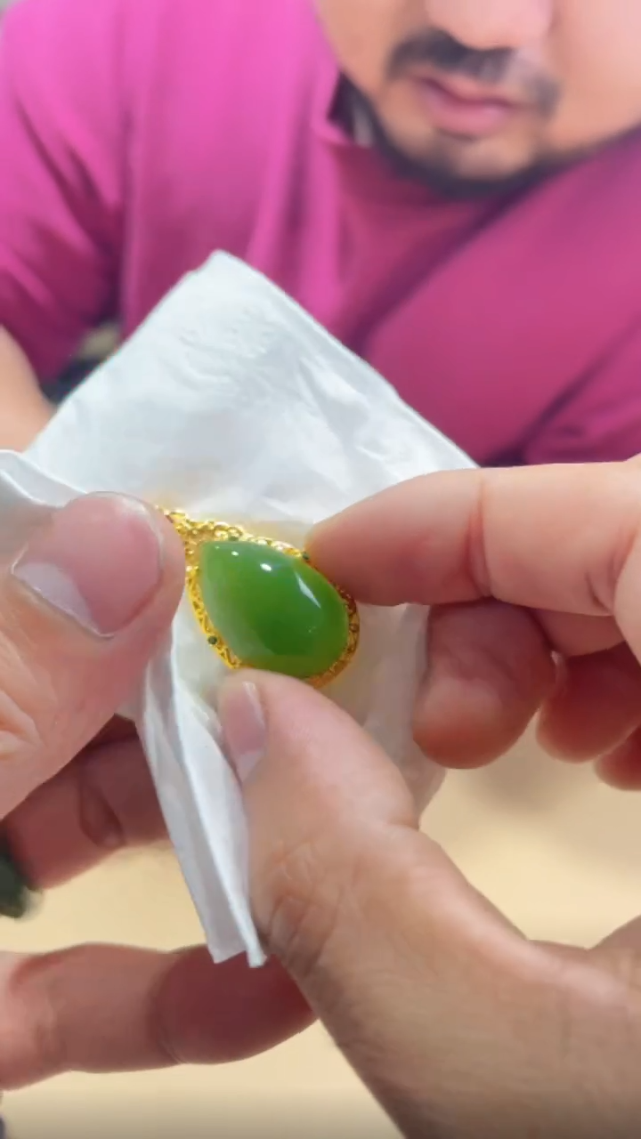 定制和田玉18K金镶嵌552547-F55-多样性发其—