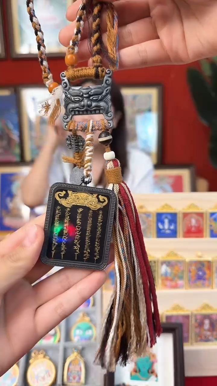 吊坠车挂-热贡纯手绘