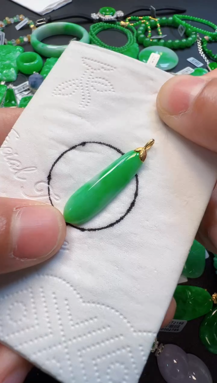 【闪购商品】定制翡翠18K金镶嵌380元