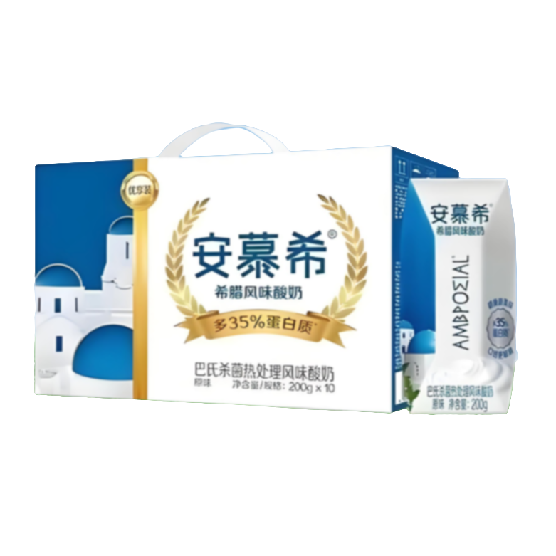 10月安慕希优享装酸奶200g*10/箱
