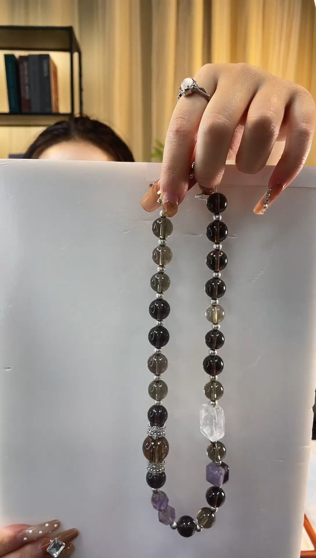 项链未镶嵌水晶茶晶项链