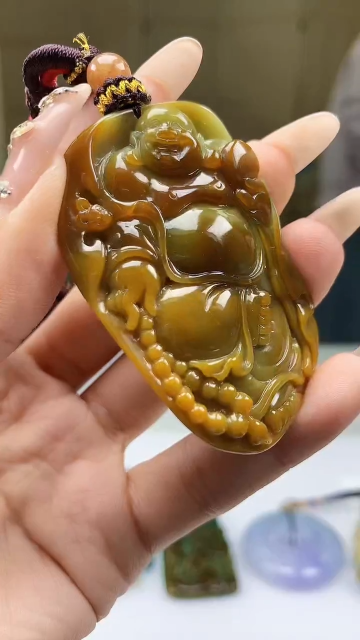 【闪购商品】定制翡翠未镶嵌4902ty-毛货挂件183