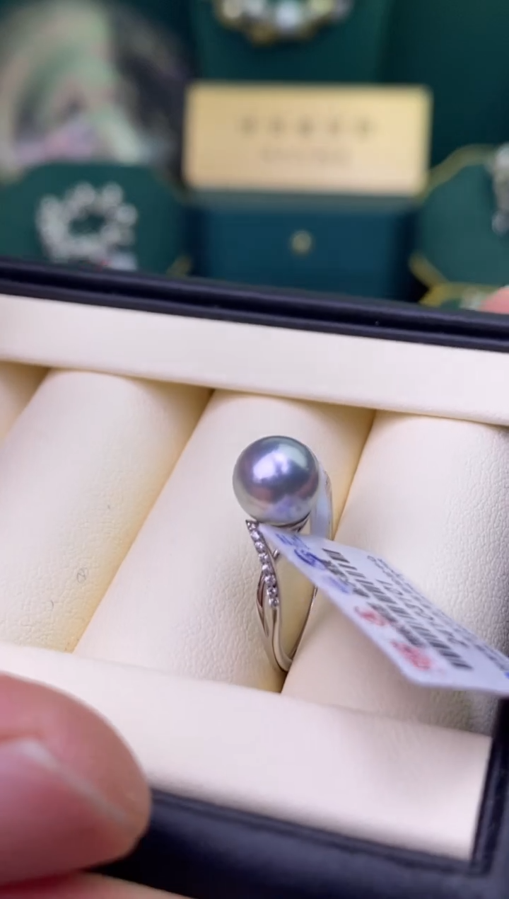 【闪购商品】海水珍珠戒指银S925镶嵌1