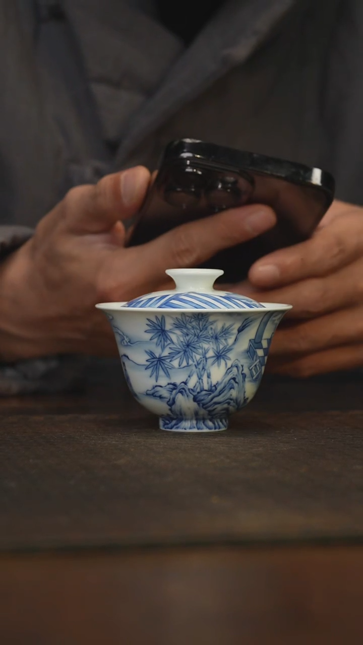 瓷片风**风柴窑青花破价福利