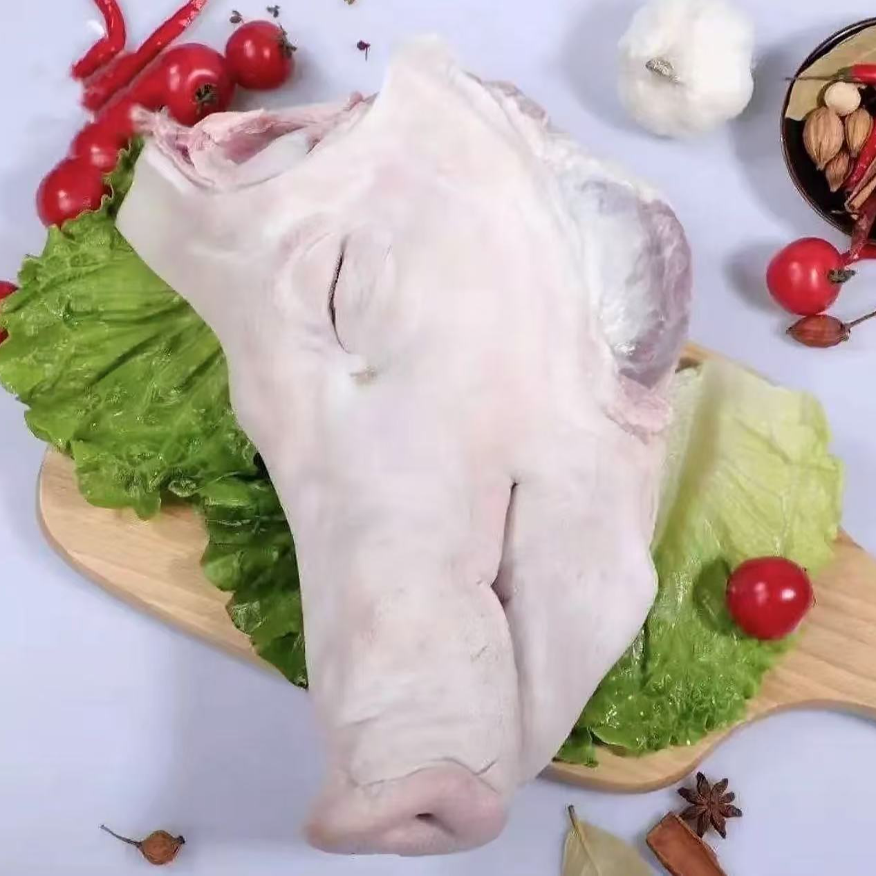 新鲜猪头 带骨生猪头肉半头猪脸